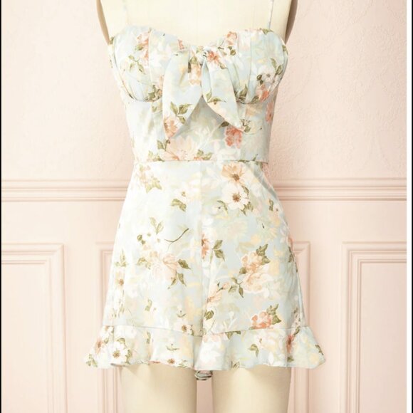 Floral Print Jumpsuit - Picture 1 of 11